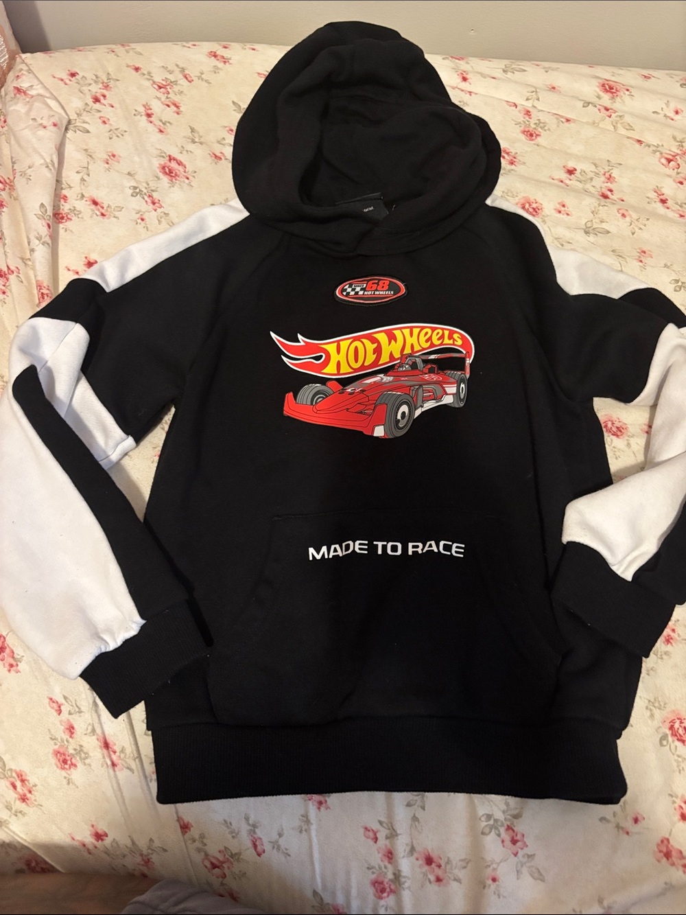 Kids Black & White Hoodie - Made to Race